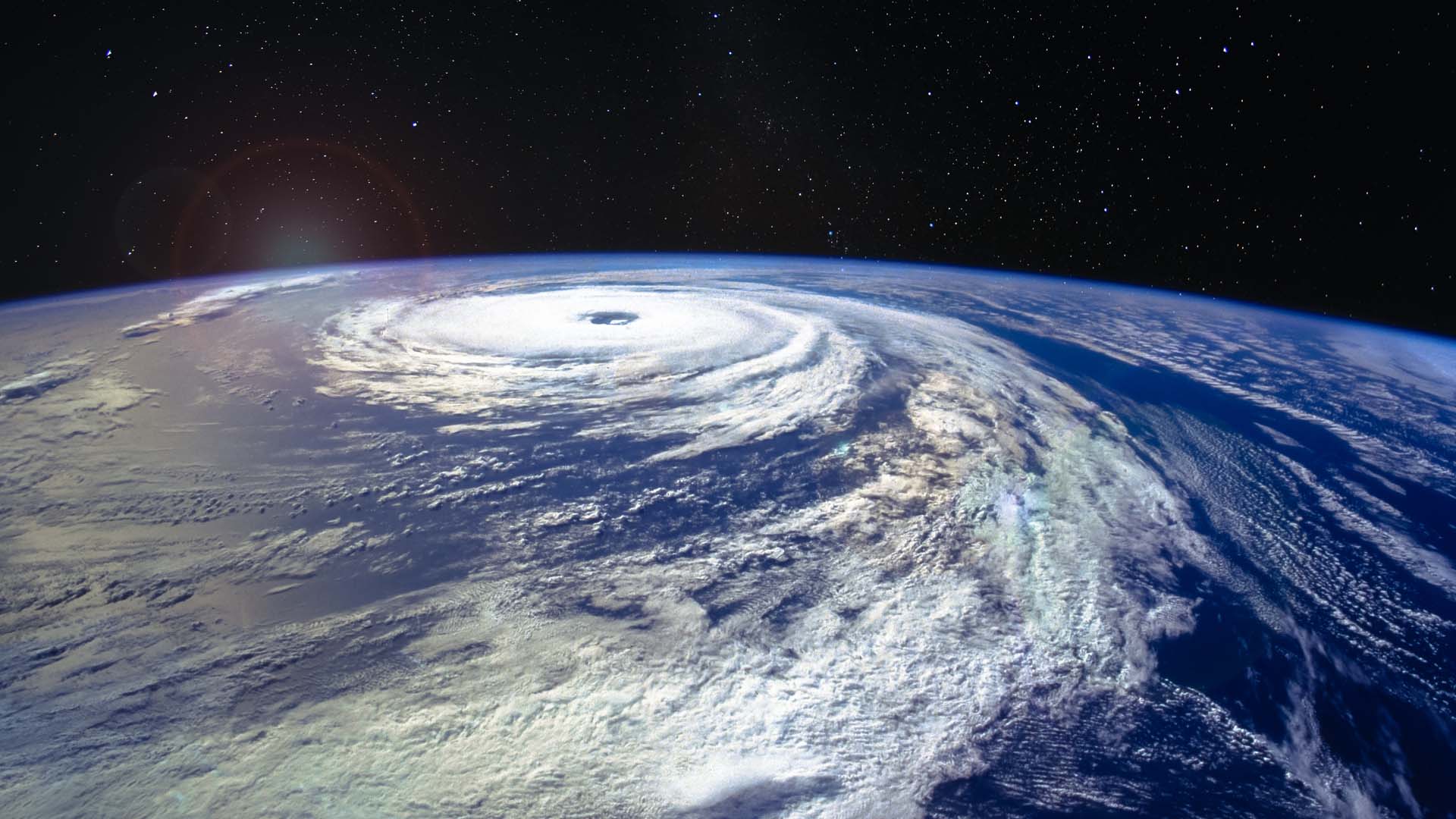 Food in a Changing Climate - hurricane from space